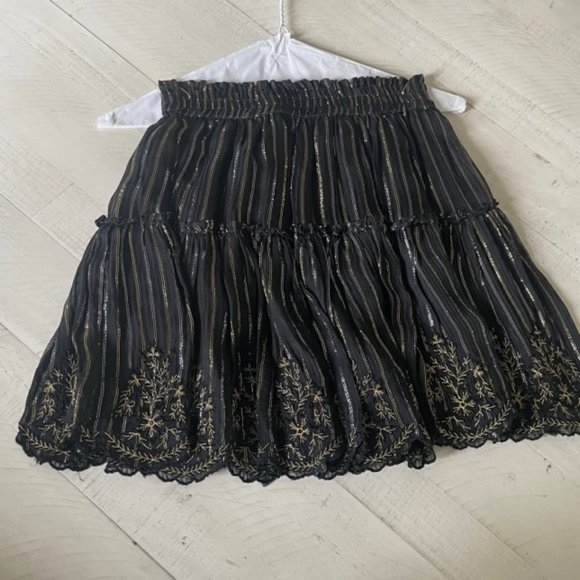 Misa Los Angeles Black and gold Skirt - Picture 1 of 3
